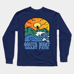 Walking South West Coast Path, Hiking coasts ways and rivers Long Sleeve T-Shirt